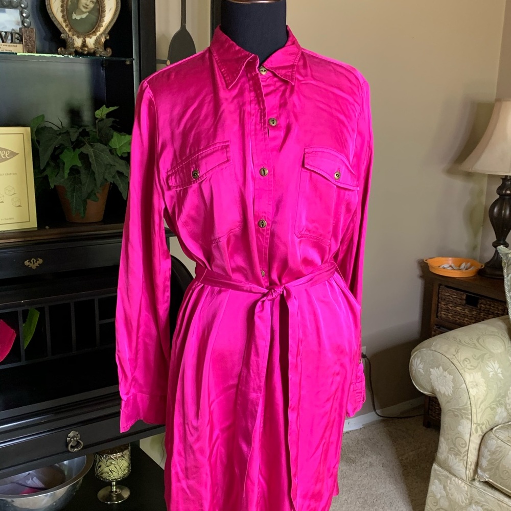 Lauren Ralph Lauren LS shirt dress.  Size 18